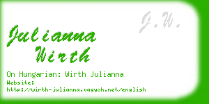 julianna wirth business card